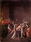 Caravaggio Canvas Paintings - The Raising of Lazarus